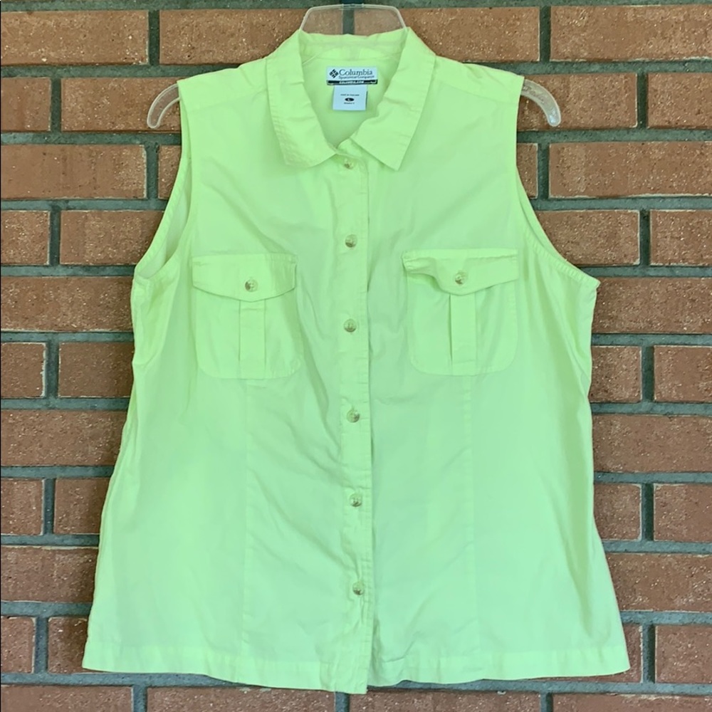 Columbia button up top